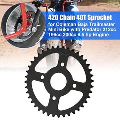 40/41/420 Chain 50T 40mm Rear Drive Sprocket for Coleman BT200X CT200U CT200U-EX