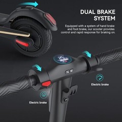 S10-5.2AH ADULT ELECTRIC SCOOTER LONG RANGE 25KM/H HIGH SPEED E SCOOTER US NEW