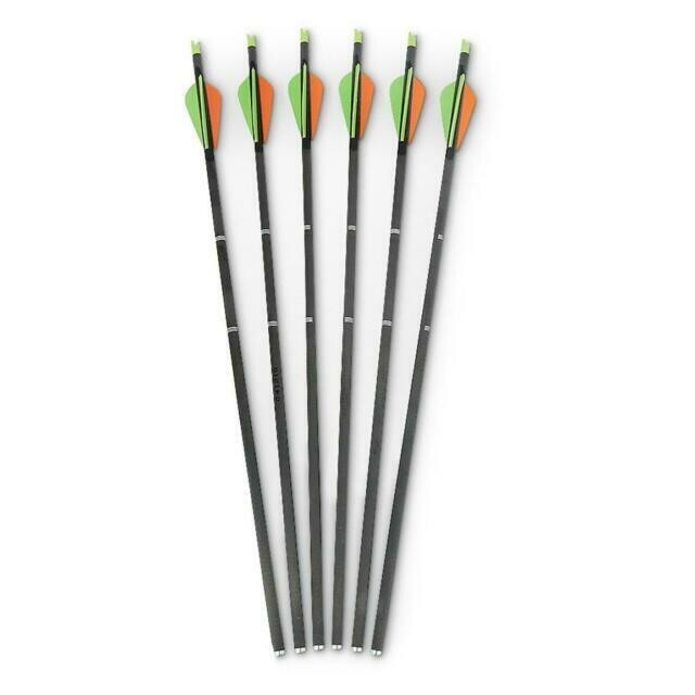 6. 20″ HUNTER PARKER XXT CROSSBOW BOLTS W/ CAPTURE NOCKS- (6pk)