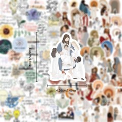 100Pcs Christian Stickers for Water Bottles, Jesus Bible Verse Stickers