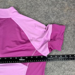 Ariat Tek Cambia Jersey 1/4 Zip Polyester Stretch Pink Womens Medium M *