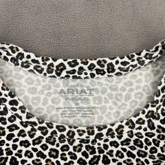 Ariat ReAL Womens 3X Leopard Animal Print Gold Logo Tee T-Shirt Classic Fit