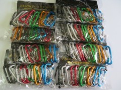 Lot 200 pcs Carabiner Spring Belt Clip Key Chain / 3″ / Aluminum / Free Shipping