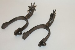 1 PAIR OF 2 WESTERN STYLE COWBOY 8 POINT BOOT SPURS RUSTIC DECOR NEW RODEO TACK