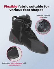 Kemimoto Motorcycle Boots Men Ce Certification Ankle Thick Heel Protection Mesh