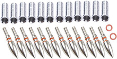 Archery 19/64? 100 Grain Field Points Tips Target and .244/6.2Mm Arrows Inserts