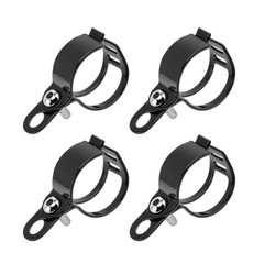 Motorcycle Turn Signal Light Bracket, 2 Pairs Metal Motorbike Fork Black
