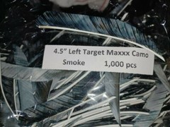 12 Ozark 4 1/2″ Left Wing Target Maxx Feathers Dozen Fletchings, Vanes 4.5 inch