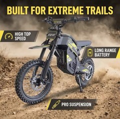 Electric Dirtbike For Teens And Adults 1500w Peak Electric Motorbike 48v 20.8Ah