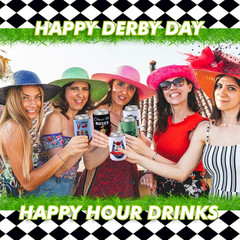 Umigy 24 Pcs Derby Party Supplies 2026 Horse Racing Can Sleeves 12 oz Run for th