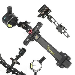 TX9610 Compound Bow Sight Carbon Rod Adjustable Competition Archery Target Shoot