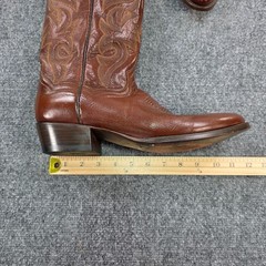 Dan Post Men’s Size 10.5 D Milwaukee Brown Leather Cowboy Boots Western DP2111