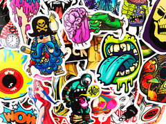 66 Cool Pop Art Graffiti Stickers For Guitar Teen Guys Men Male #BJ