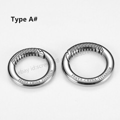 EDC Titanium Alloy Porable Keychain Ring Carabiner Key Belt Waist Hanging Buckle