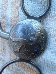 Nude Cowgirl Silver Concho Loose Jaw Short Shank Horse Bit