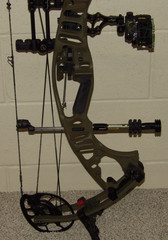 Loaded LEFT Handed Hoyt VTM 34 Bow Package- 55 to 65 lb – 26 to 31″ DL =Buckskin