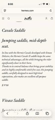 Hermes Cavale Saddle 16.5. /17 AL NEW!