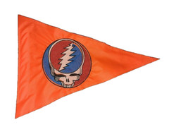 Custom Grateful Dead Stealie Triangle Safety Flag Burgee SAILBOAT KAYAK trike