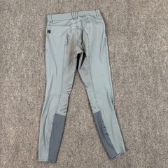 ROMFH Pants Womens 28L Blue Riding Breeches Silicone Patch Stretch Equestrian