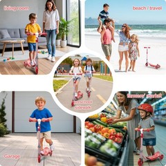 Kick Scooters for Kids 3-5 5-7 Years Age – Handlebars Flexible Steer,Height Adju
