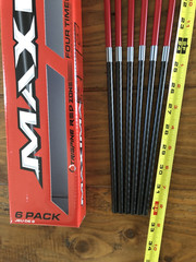 Carbon Express Arrows Maxima Red Spine 350 (6 Pack) With INSERTS – MPN – CX50754