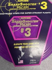 Aerobie Sharp Shooter #3 Golf Disc – Precision Putter & Approach | New! Purple