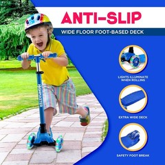 Kids Scooter – 3 Wheel Kick Scooter for Children and Toddlers – Adjustable