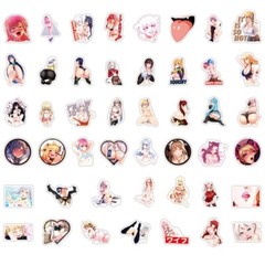 100 Pack Anime Girls Sexy Waifu Woman Stickers Hentai Bomb Laptop Dope Decals