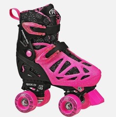 Roller Derby Energy Flex Kids Girls Roller Skates Pink Black Size 3-6 Adjus…28