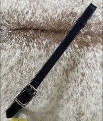 Black Genuine Leather Western Girth Cinch Connector Strap FREE SHIPPING