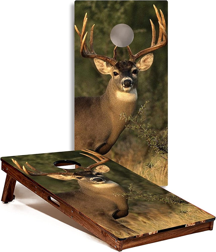 C112 Deer Cornhole Board Wrap LAMINATED Wraps Decals Vinyl Sticker