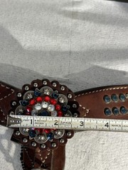 Weaver Breast Collar Leather Swarovski Crystal All American Western Horse Tack