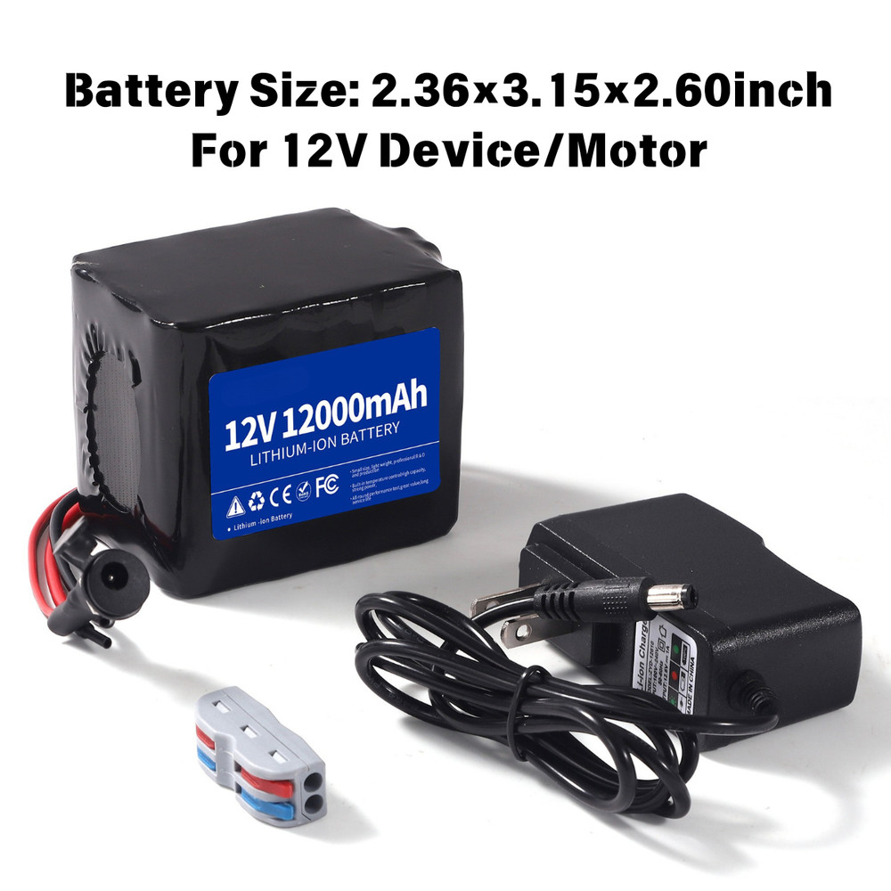 Lithium Hellas 12V12Ah 16Ah Rechargeable Lithium Battery Pack Portable US Plug