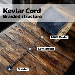 Braid Kevlar String 150Lbs~1500Lbs Fishing Camping Hiking Rope Made with Kevlar