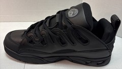 Osiris D3 E Mens 14 Black Skate Shoes New Triple Black Retro Chunky Sneaker Y2K