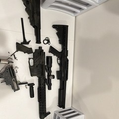 G-Spec Pump Action Airsoft Rifle w/ Scope and shot gun