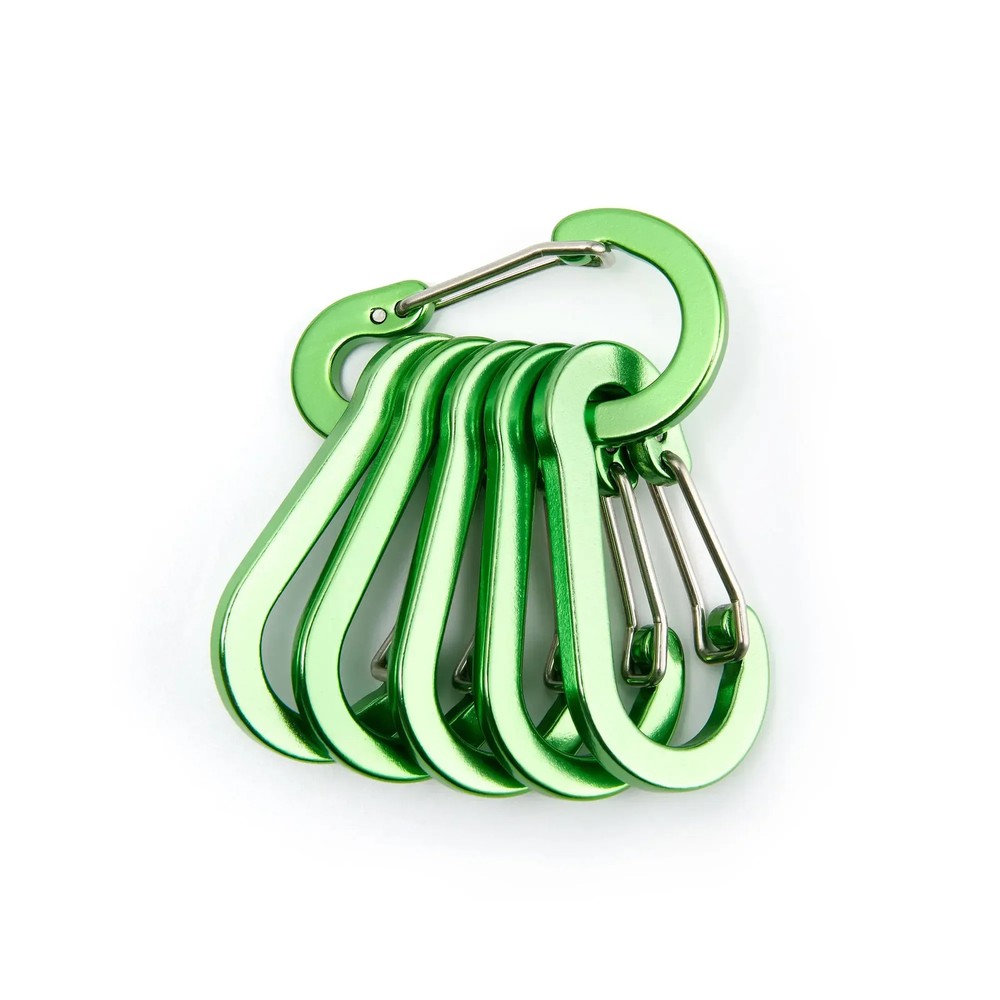 6/12pcs Carabiner Buckle Clip Outdoor Hiking Small Aluminum KeyChain Spring Hook