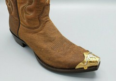 WESTERN COWBOY BOOT TIPS Pair – Long Horn Flat Tips
