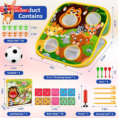 Animal Bean Bag Toss Game Toy Outdoor Toss Game, Family Party Party Supplies for