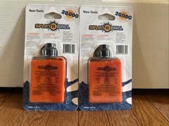 Lot of 2 New SplatRball 20,000 Rounds 7.5mm Orange Ammo Certified Splat-R-Ball