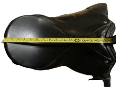 Black 17 in Used Stubben Scandica DL Dressage Saddle set & Bundle