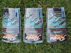 3 pks Rage Slipcam Hypodermic Mechanical 2 blade 100 grain steel hunt Broadhead