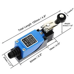 5PCS ME-8104 Momentary Limit Switch Travel Switch,Yusheng Adjustable Roller