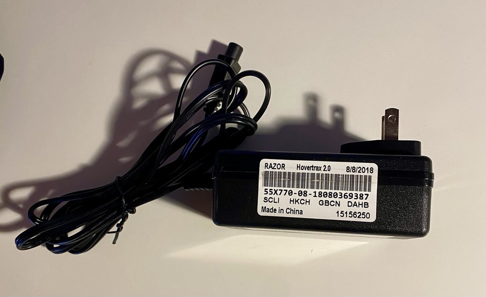 Genuine OEM 3 Prong Charger For HOVERBOARD HOVERTRAX 2.0 Working Great Condition