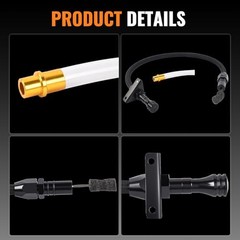 700R4 4L60E 4L80E Flexible Transmission Dipstick Stainless Steel Braided Hose