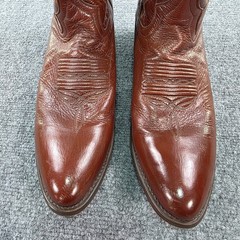 Dan Post Men’s Size 10.5 D Milwaukee Brown Leather Cowboy Boots Western DP2111