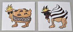 (2) Goat USA Sticker Ice Cream SWIRL & CHIPWICH – New