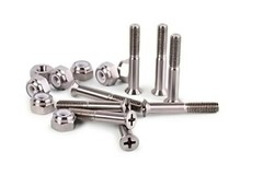 10/32 Titanium Bolts and Nuts for Skateboards 6AL4V Aerospace Grade 16 pieces