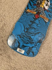 Powell Peralta 80s Reissue Skull & Sword Skateboard Deck Blue Bones Brigade