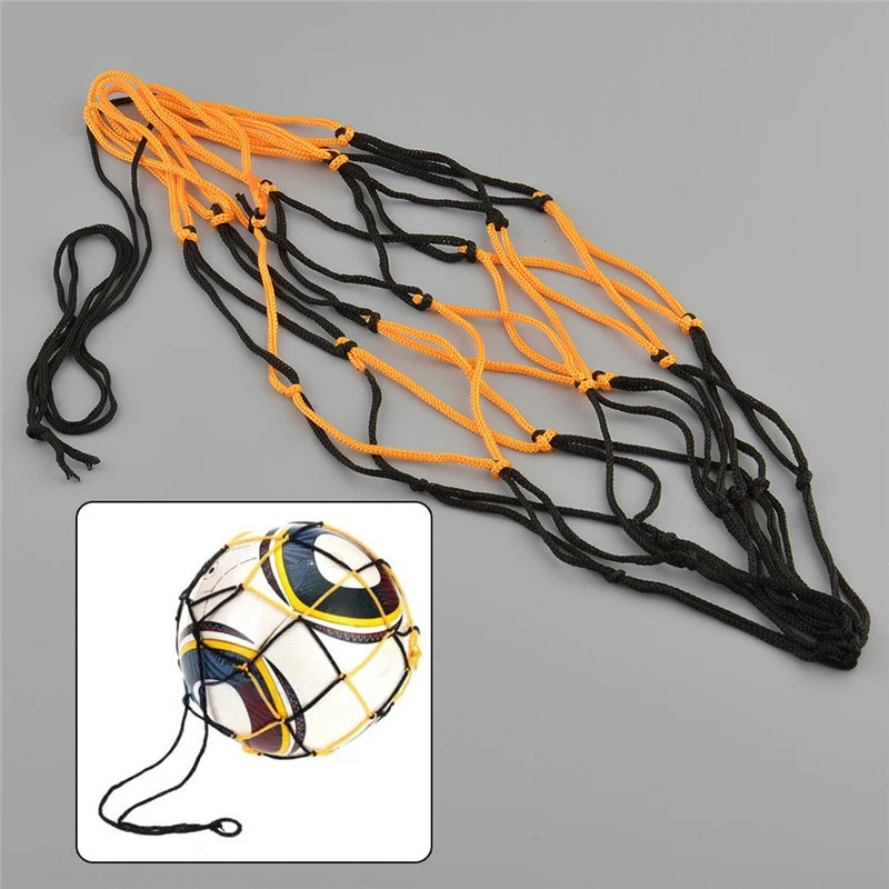 Black&Yellow Net Bag Mesh For Volleyball Basketball Football Soccer Multi Sport